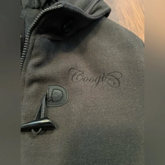 Coogi Australia Spell Out Rainbow Hooded Gray Jacket Coat Womens - Picture 2 of 8